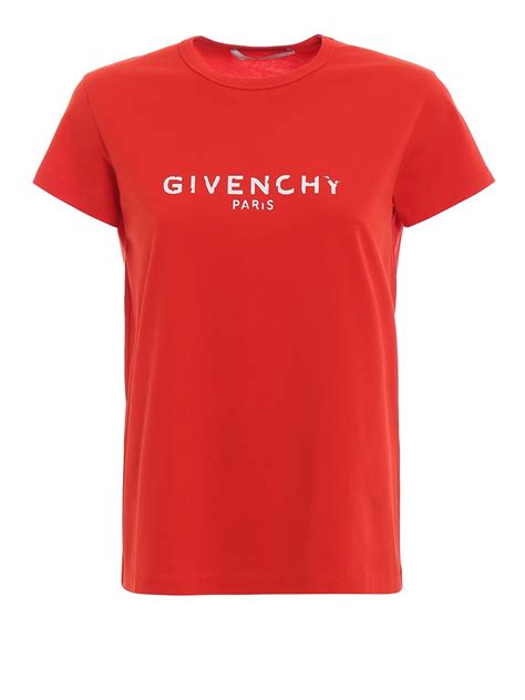 givenchy red tshirt|givenchy long sleeve t shirt.